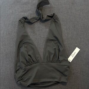 Amazon Black Halter Top